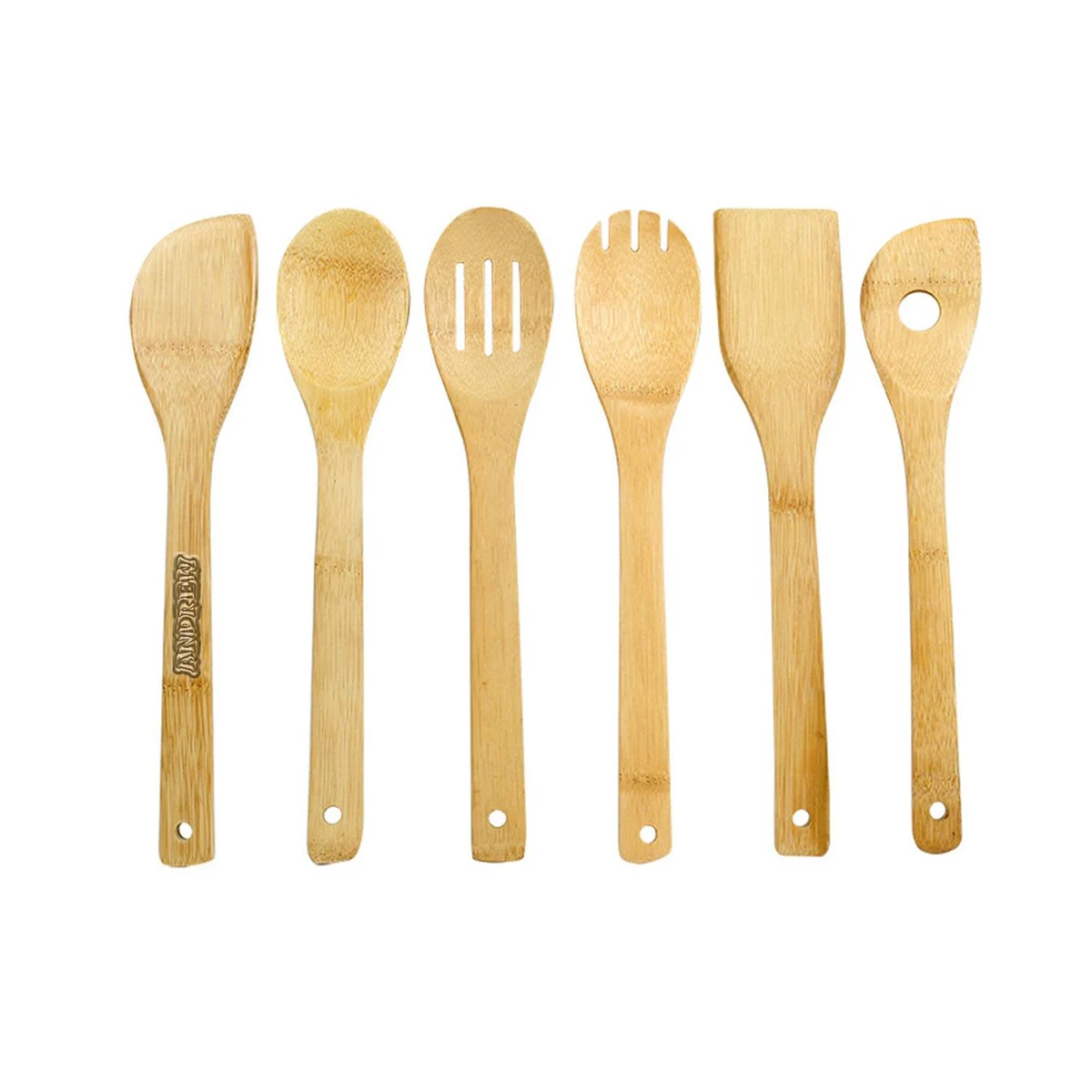 6pcs Bamboo Kitchen Utensils 1
