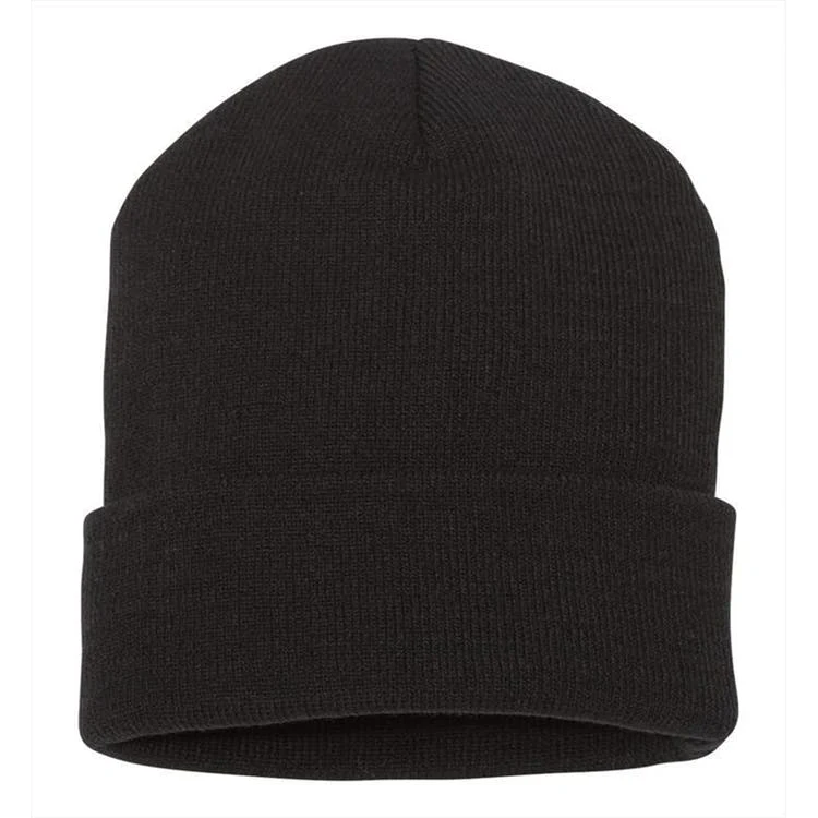 Adult Cuffed Beanie Black XL 1