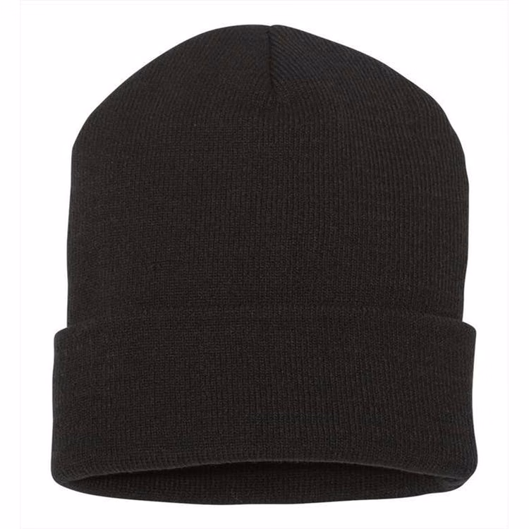Adult Cuffed Beanie Black XL