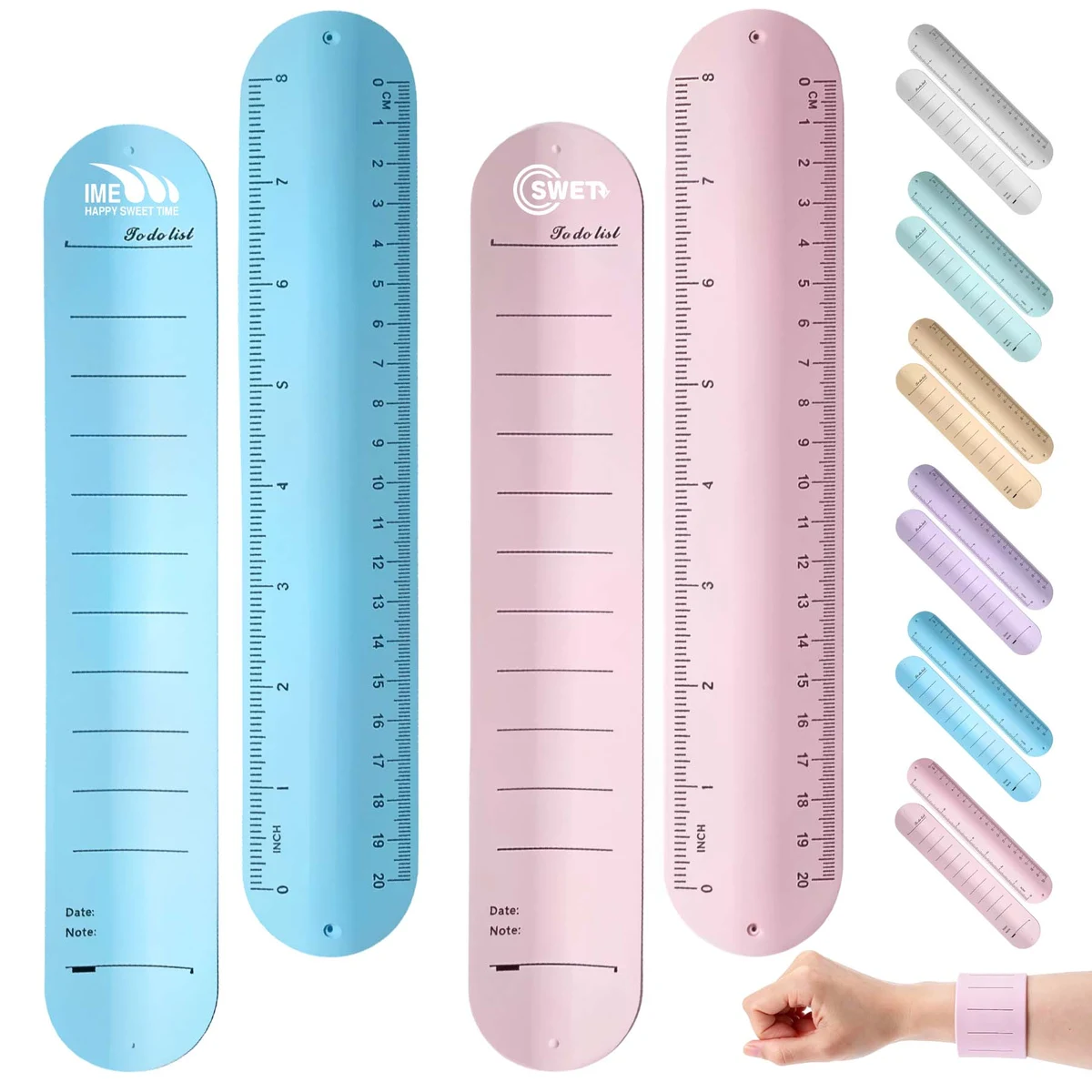 Silicone Memo Slap Bracelet 1