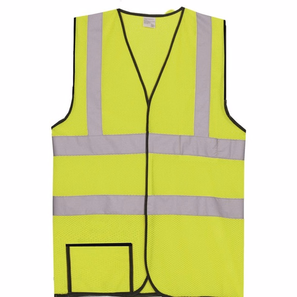 Polyester Yellow Mesh Safety Vest SV159