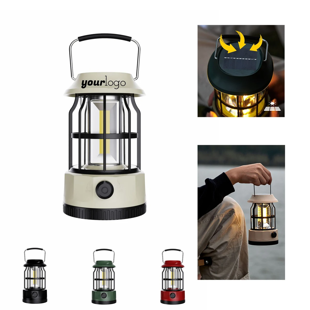 Solar Outdoor Retro Camp Lamp 1