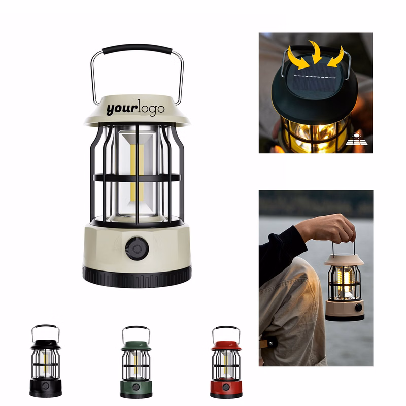 Solar Outdoor Retro Camp Lamp