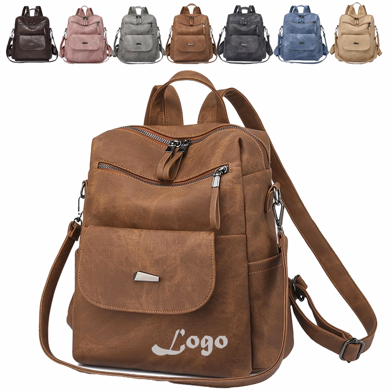 PU Leather Transformable Rucksack