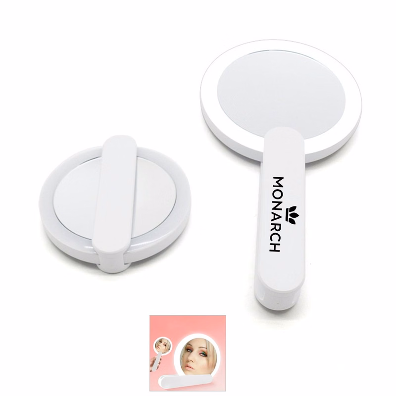 LED Mirror with Swivel Handle