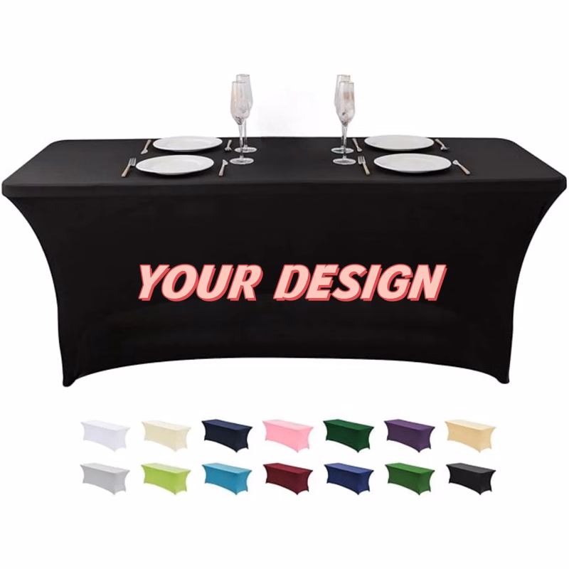 Elastic 6FT Tablecloth Washable Table Cover