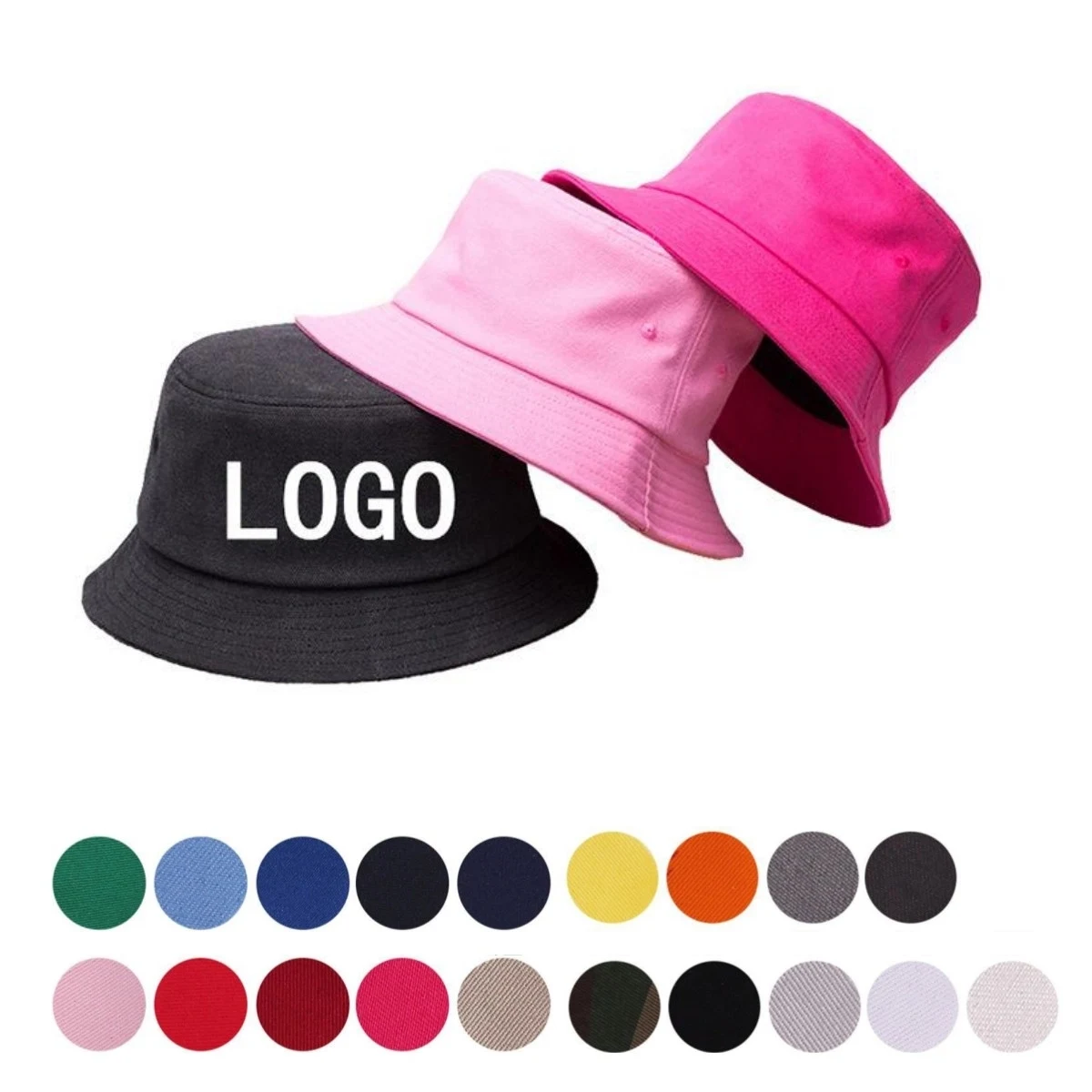 Hight-Quailty 100% Embroidered Cotton Bucket Hat 1