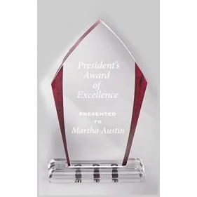 9 1/2" Red Peak Magnetique Acrylic Award 1