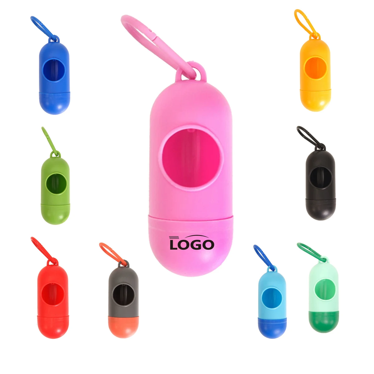 Colorful Capsule Pet Waste Bag Holder 1