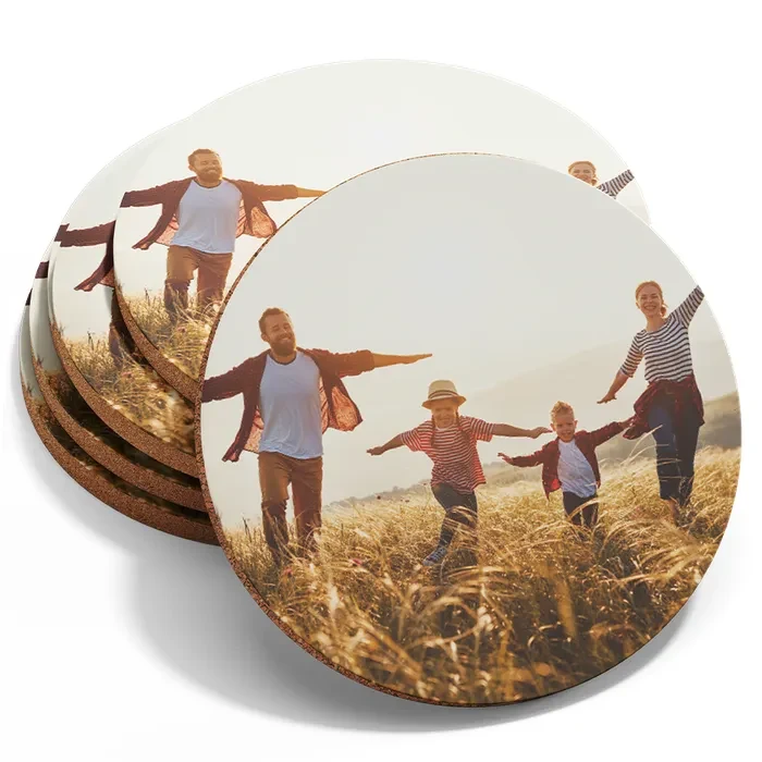 Custom Photo Fiberboard Coasters 1