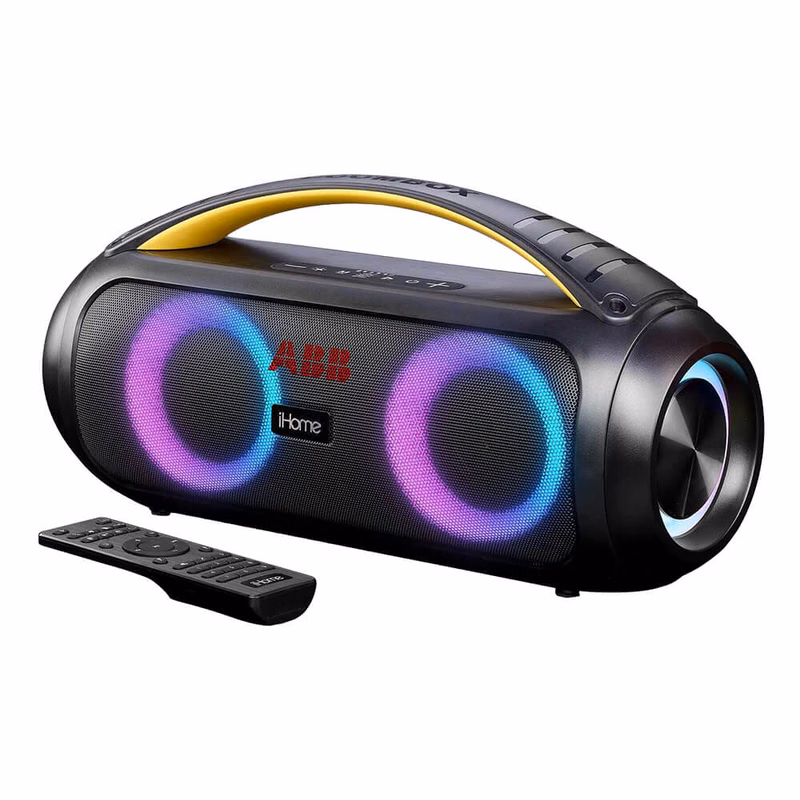 IHome Bluetooth Boombox Speaker with FM Radio