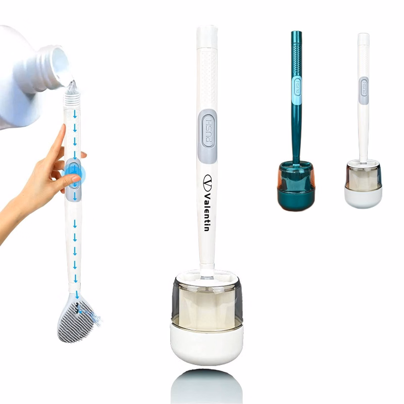 Refillable Toilet Brush and Holder Set