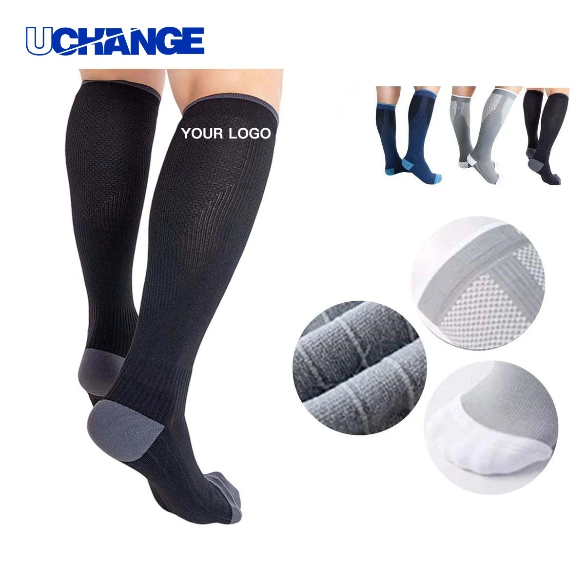 Knee High Soccer Socks Socks with Cushioning for Sports 1