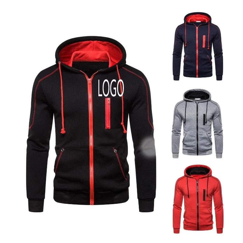 Contrast Zip Sweater Jacket 1