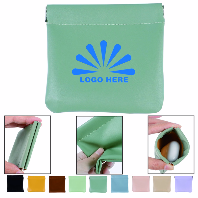 Full Color PU Leather Storage Pouch Bag MOQ30