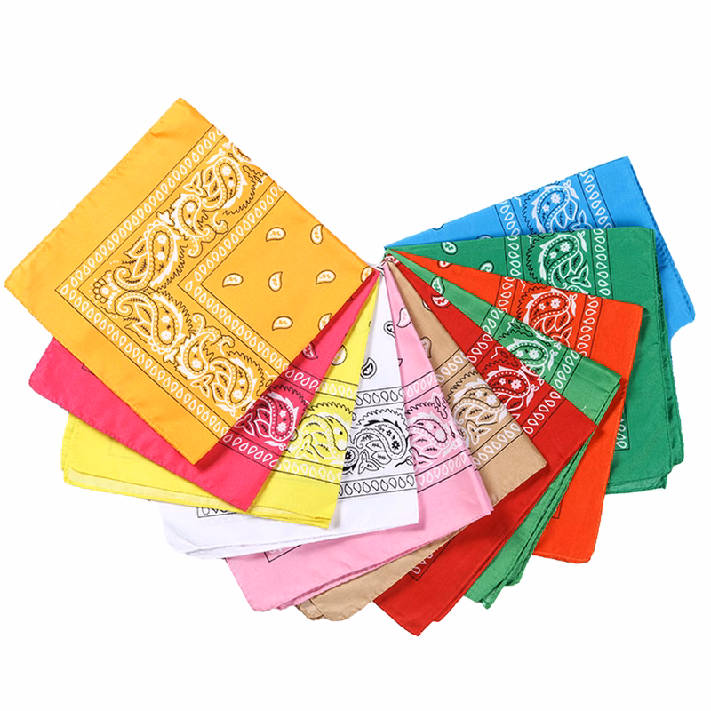 Square 100% Cotton Full Color Bandanas