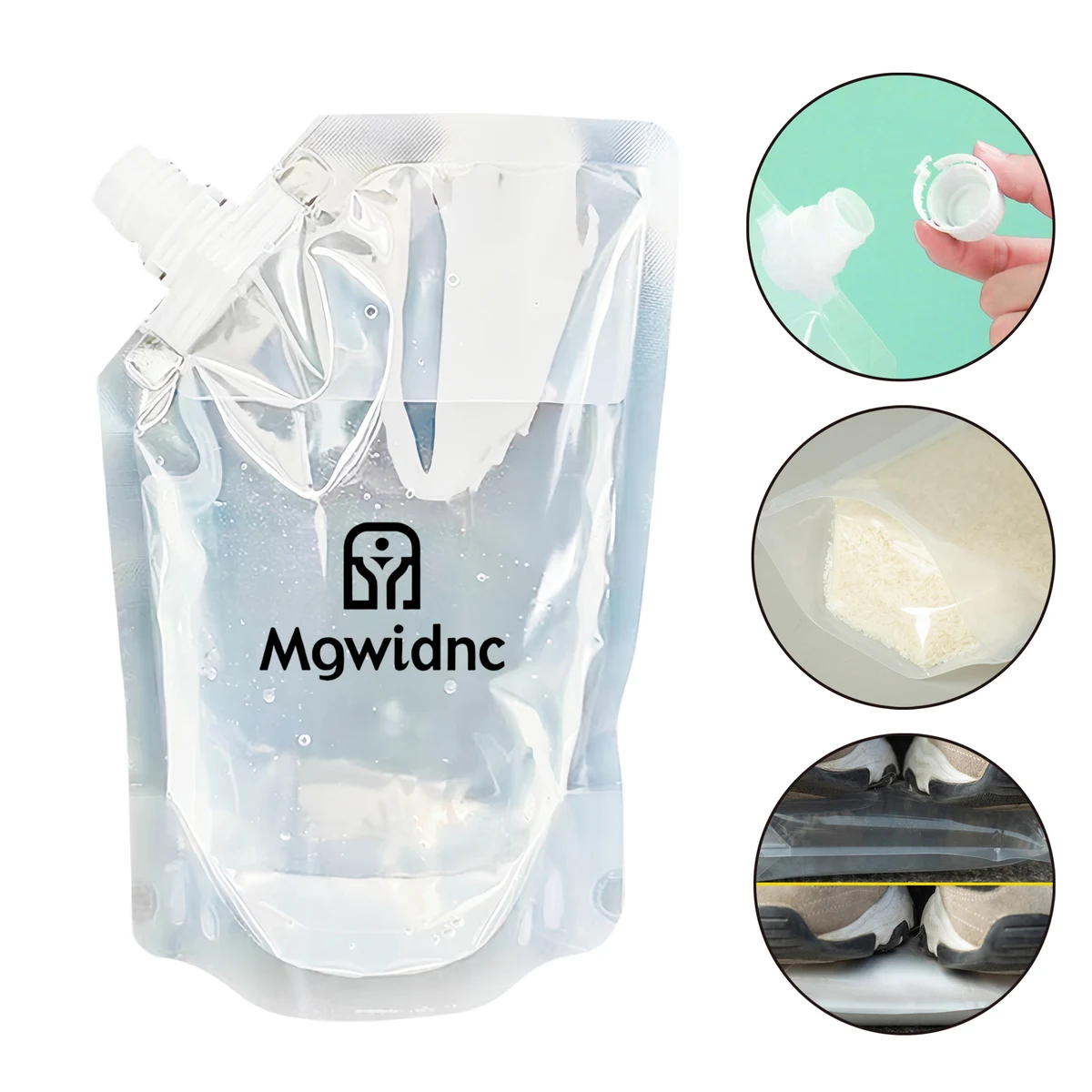 500ml Transparent Spout Pouch, Self-Standing Thickened Food-Grade Liquid Packaging Bag with Handle 1