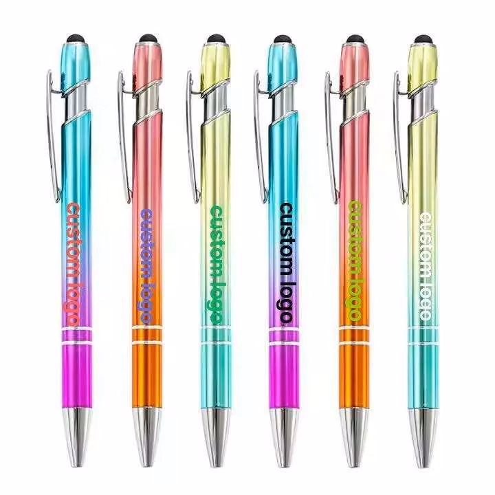 Metal Ballpoint Pen with Stylus Tip