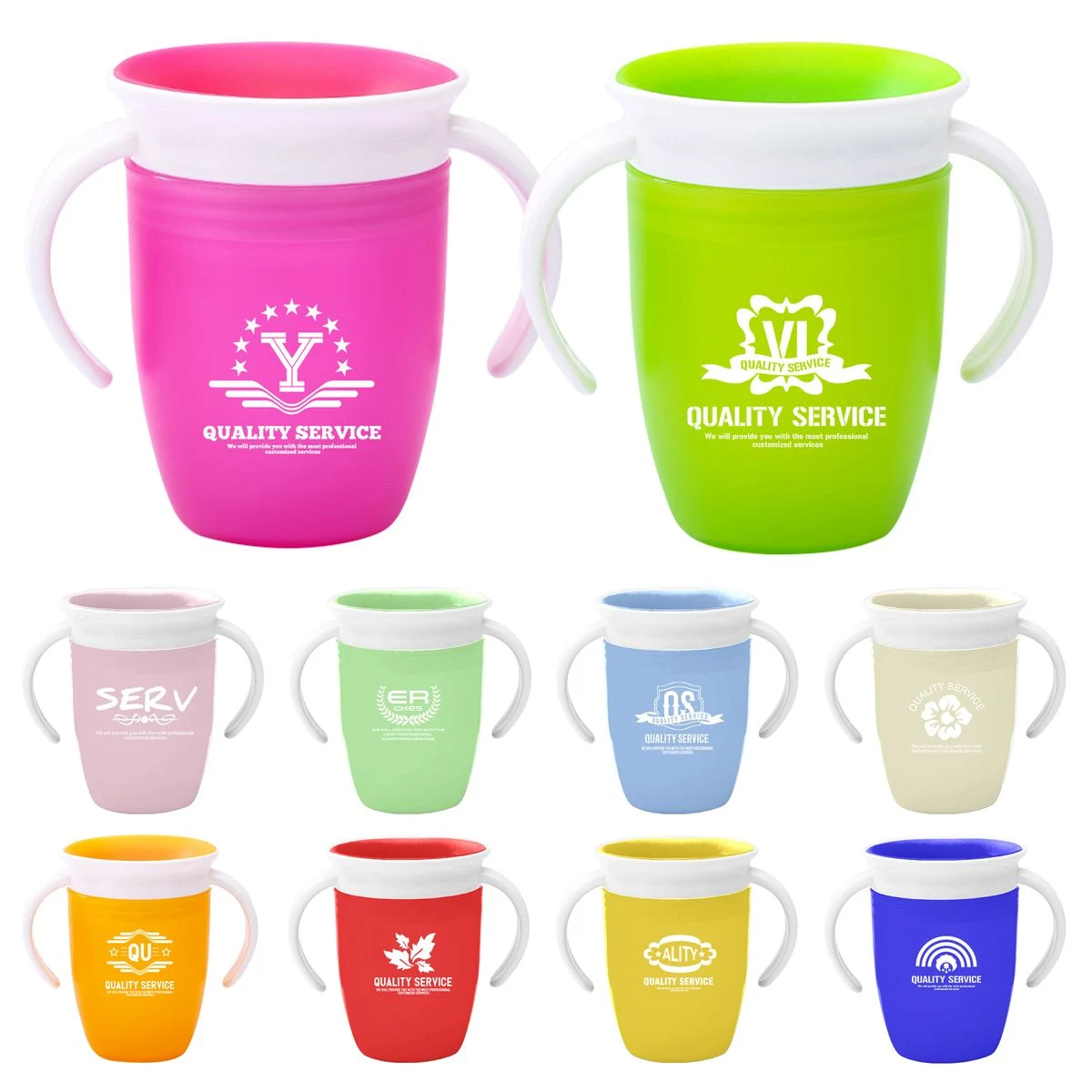 8 Ounce Silicone Infant Sippy Training Mug 1