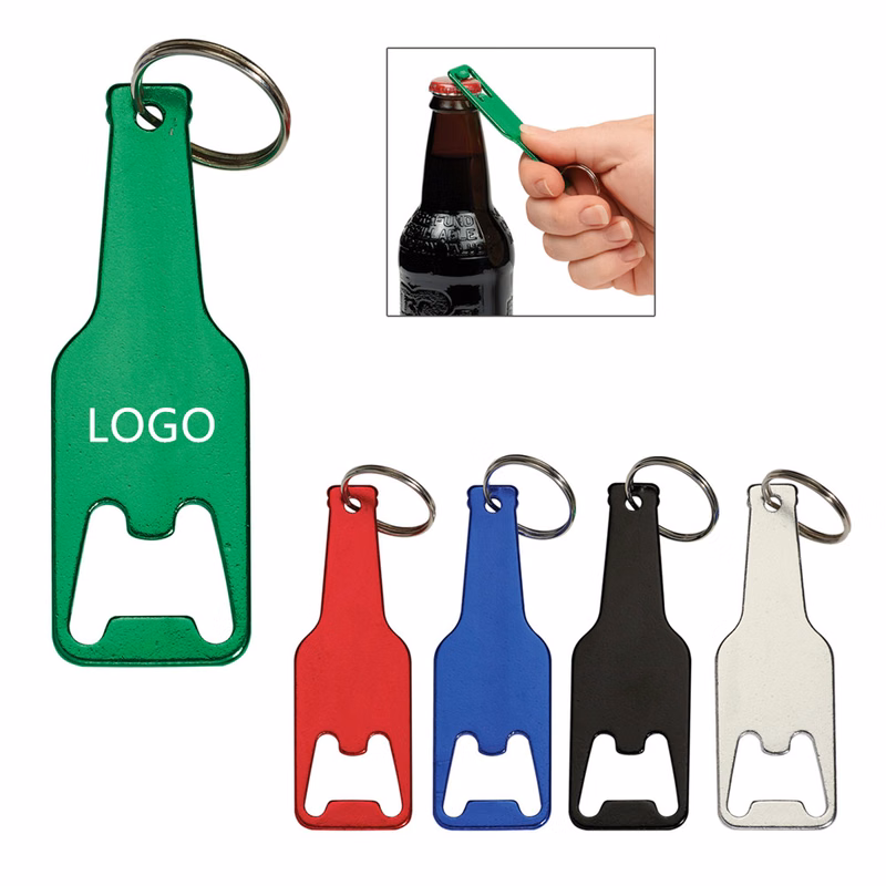 Bottle Shaped Opener Key Tag