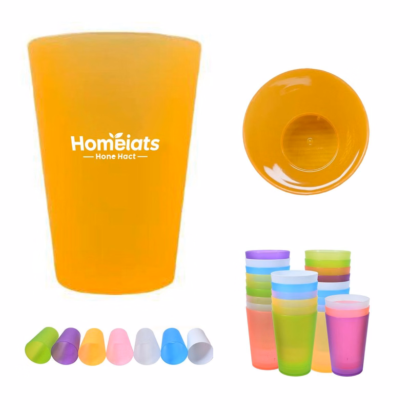 11OZ Clear Colorful Plastic Cup