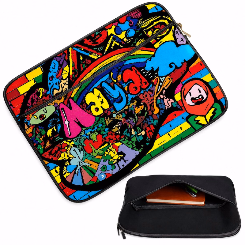 Sublimation Neoprene Laptop Sleeve w/Front Pocket Full Color
