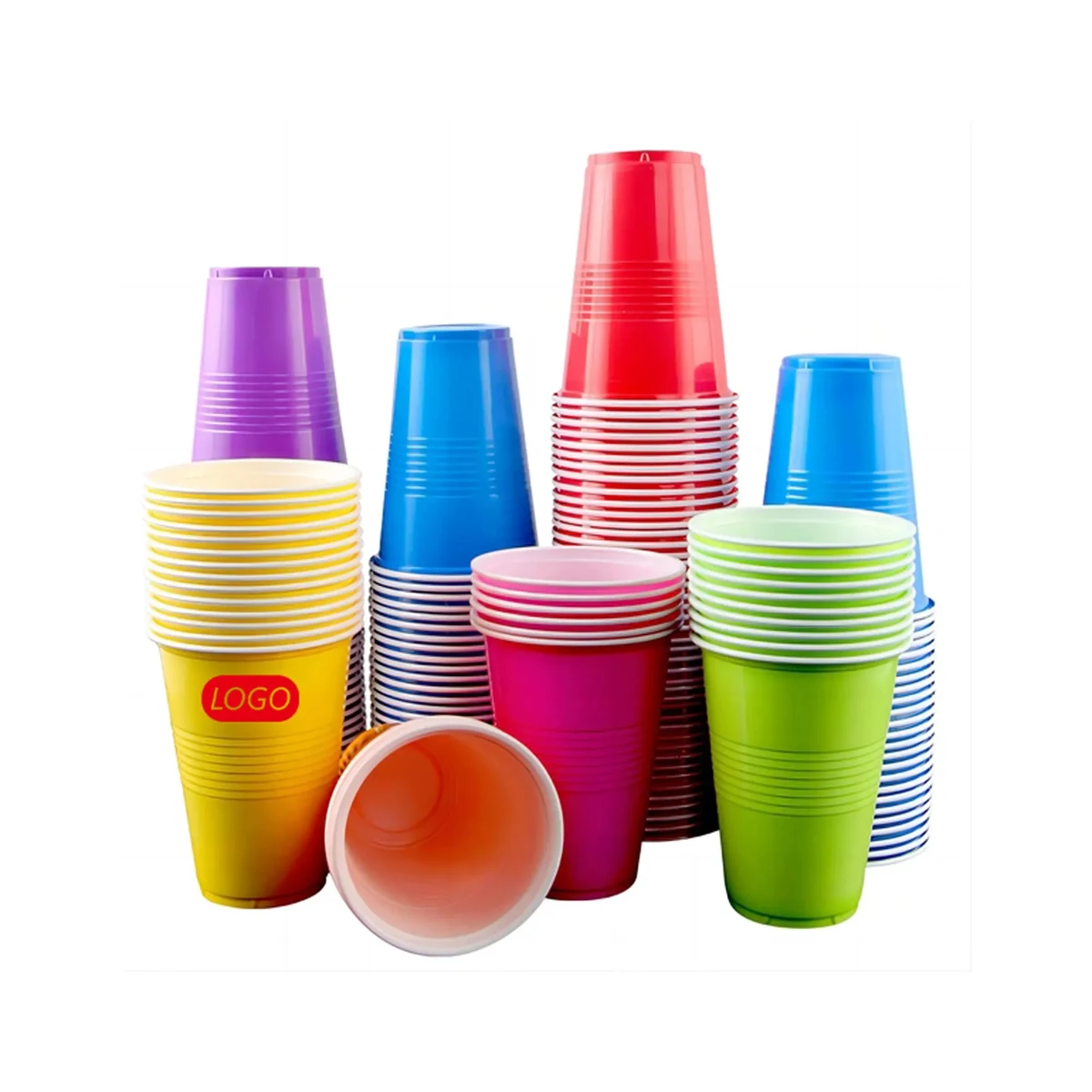 16oz Disposable Plastic Party Cups 1