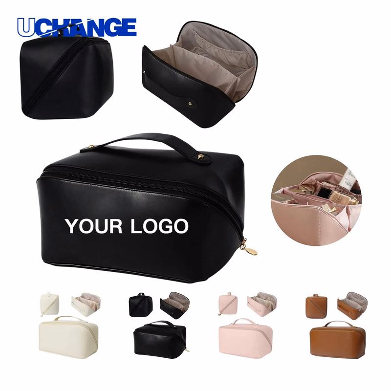 PU Cosmetic Bag Organizer with Zipper