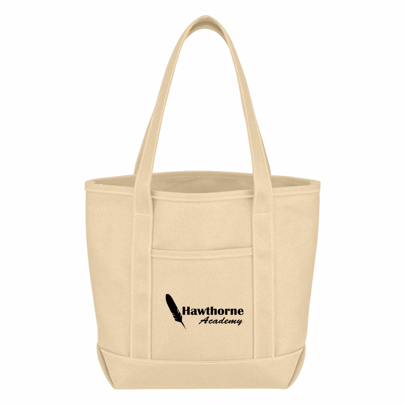 Small 24 Oz. Recycled Cotton Canvas Yacht Tote Bag