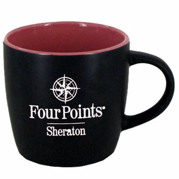 12 oz. Black Out/Pink In Effect Mug