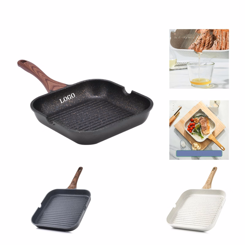 Versatile Square Pour Spouts Grilling Pan