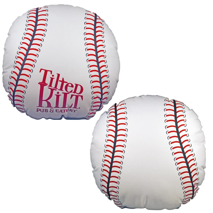 Baseball Shaped Sublimated Pillow 1