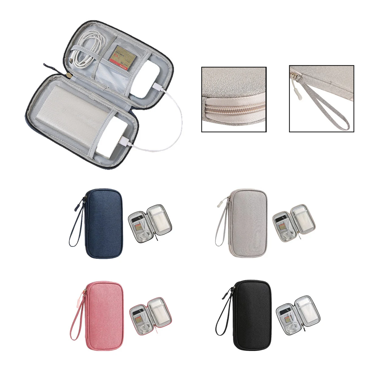 Custom Logo Oxford Cable Organizer Bag MOQ 50 1