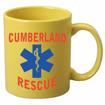 11 oz. Yellow Stoneware Mug