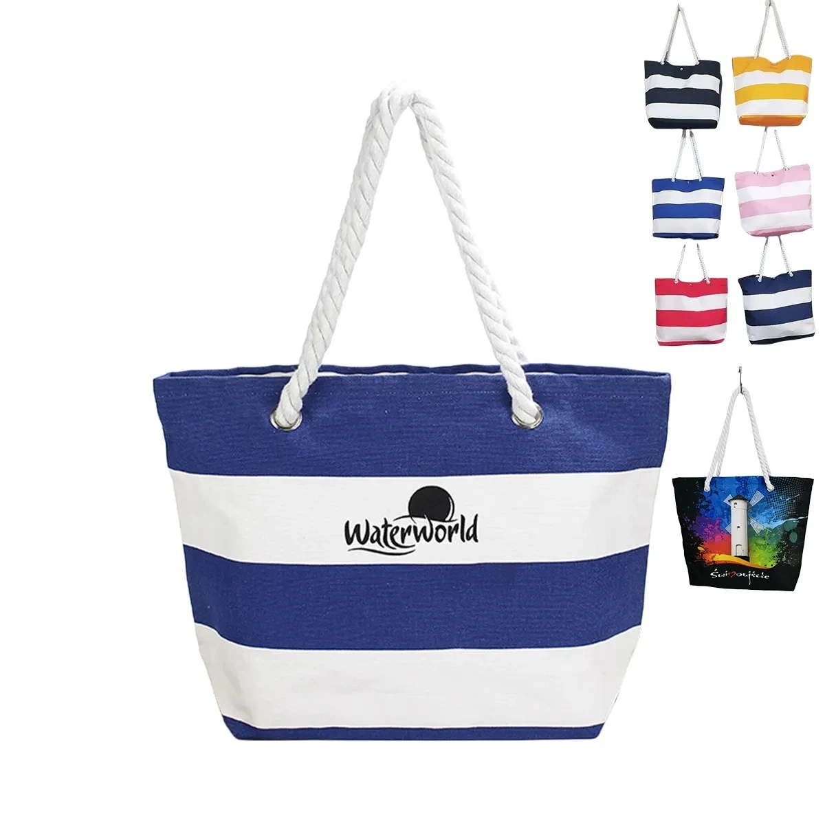 MOQ 50pcs Canvas Beach Tote Bag, custom tote bag with logo imprint 1