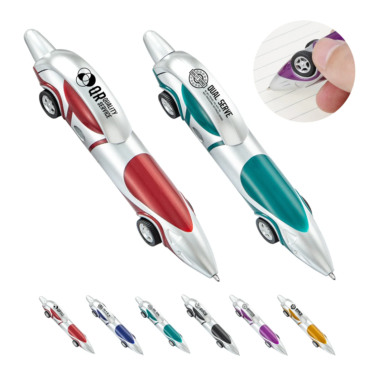 Car-Shaped Ballpoint Pen With Clip 1