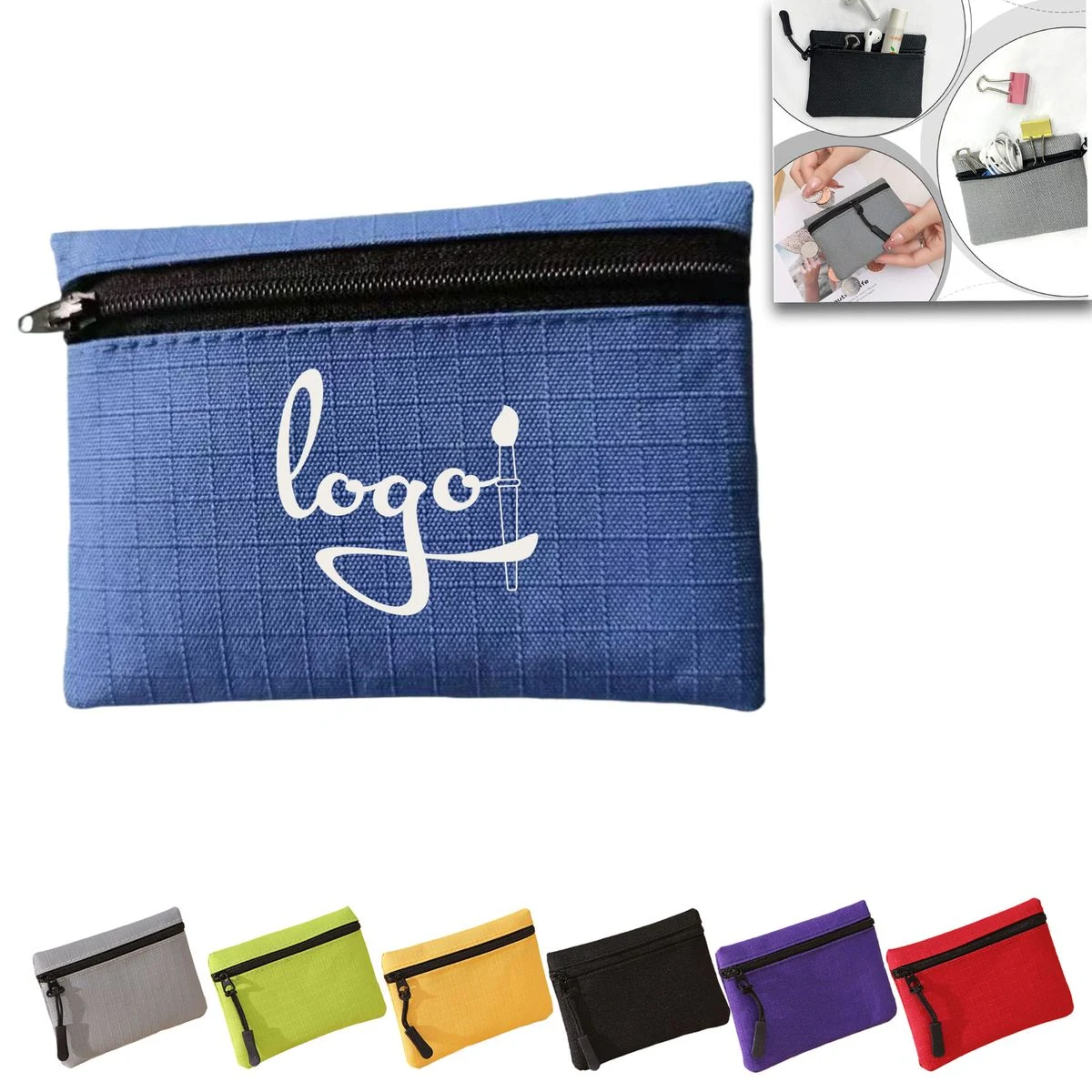 Oxford Zipper Coin Purse 1