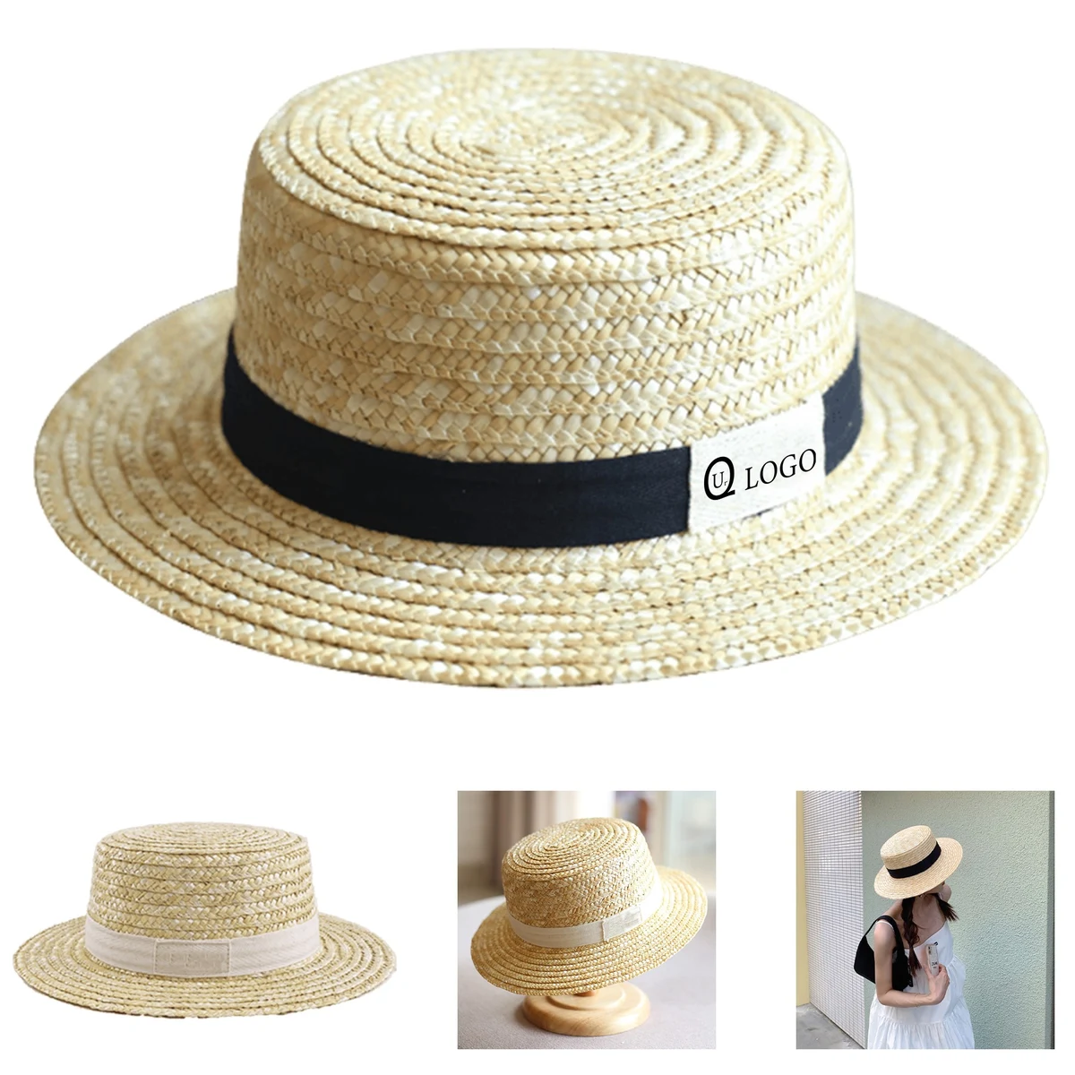 Adults' Beach Sun Protective Straw Hat 1
