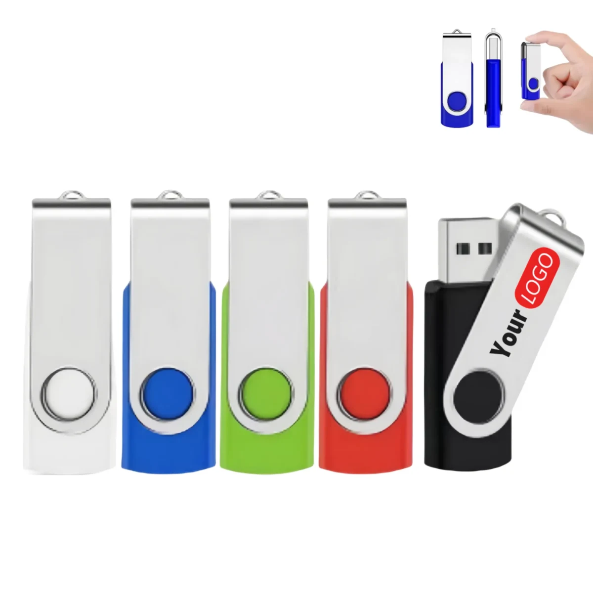 8 GB Classic Swivel USB Flash Drive 1