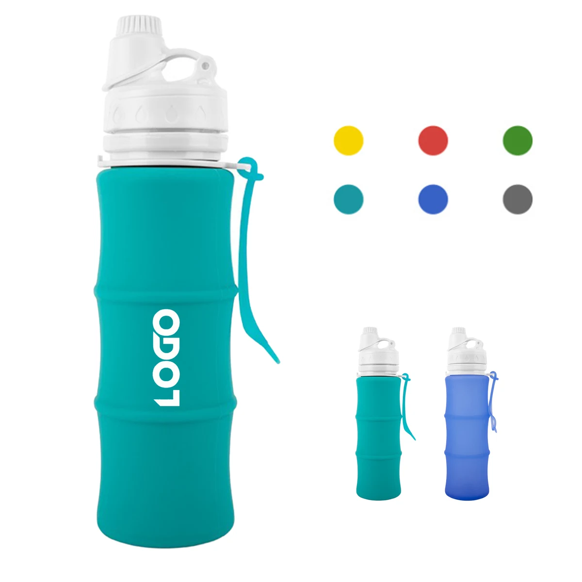 500ml Silicone Telescopic Water Bottle 1