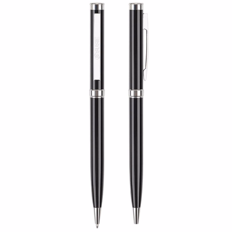 Slim Twist Action Metal Ballpoint Pen