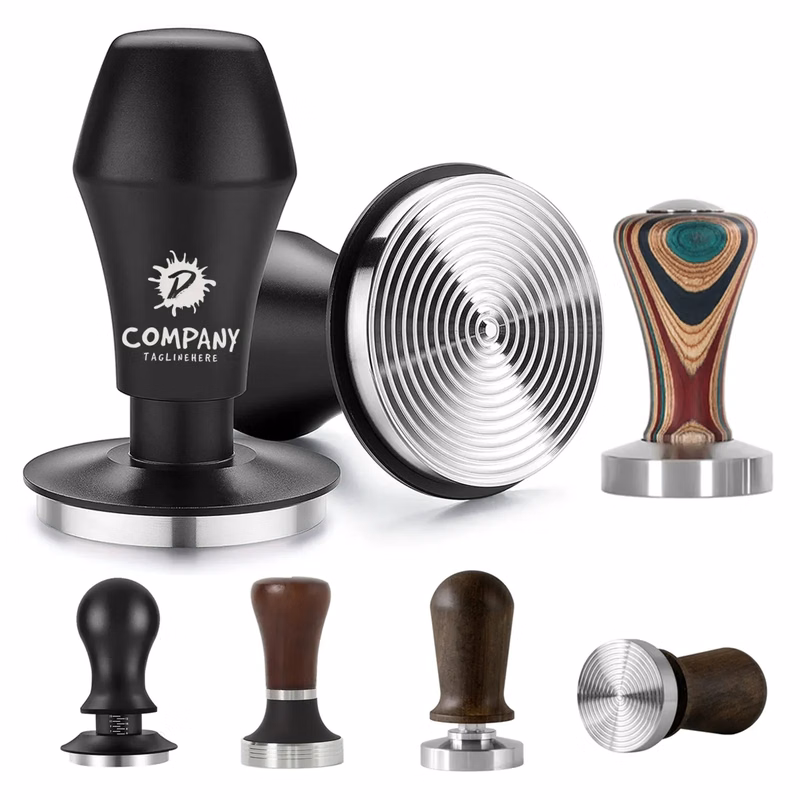 Custom Personalise Portable Hand Spring Loaded Coffee Tamper