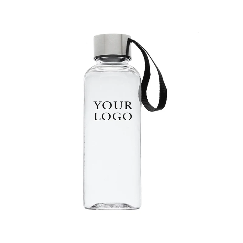Plastic Water Bottle with Strap, 17 oz. 1