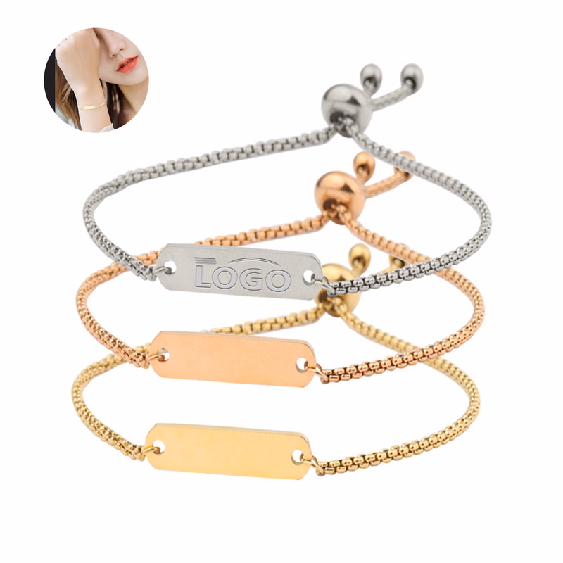 Adjustable Titanium Steel Bar Bracelet