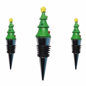 Custom Christmas Tree Wine Cork Bottle Stopper