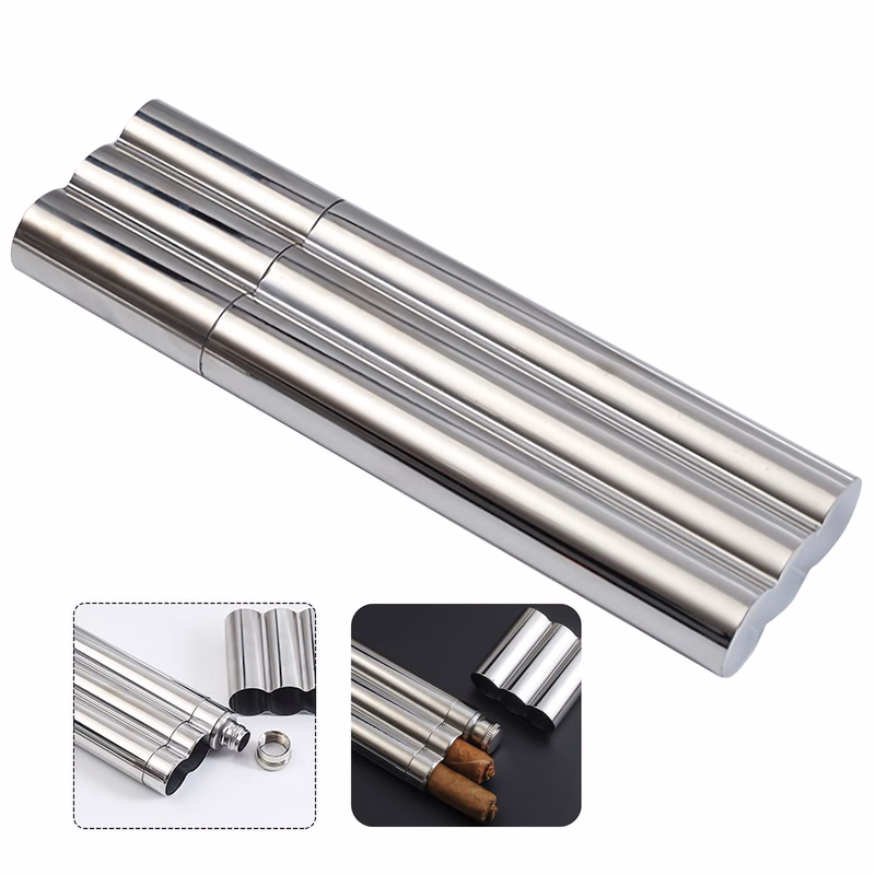 Stainless Steel Cigar Case
