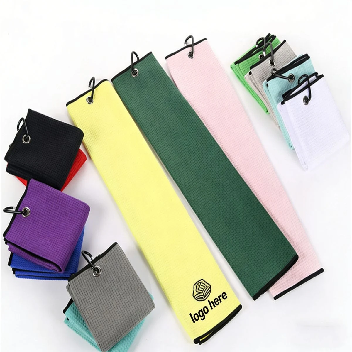 Premium Microfiber Golf Towel for Cleaning Clubs & Balls 1