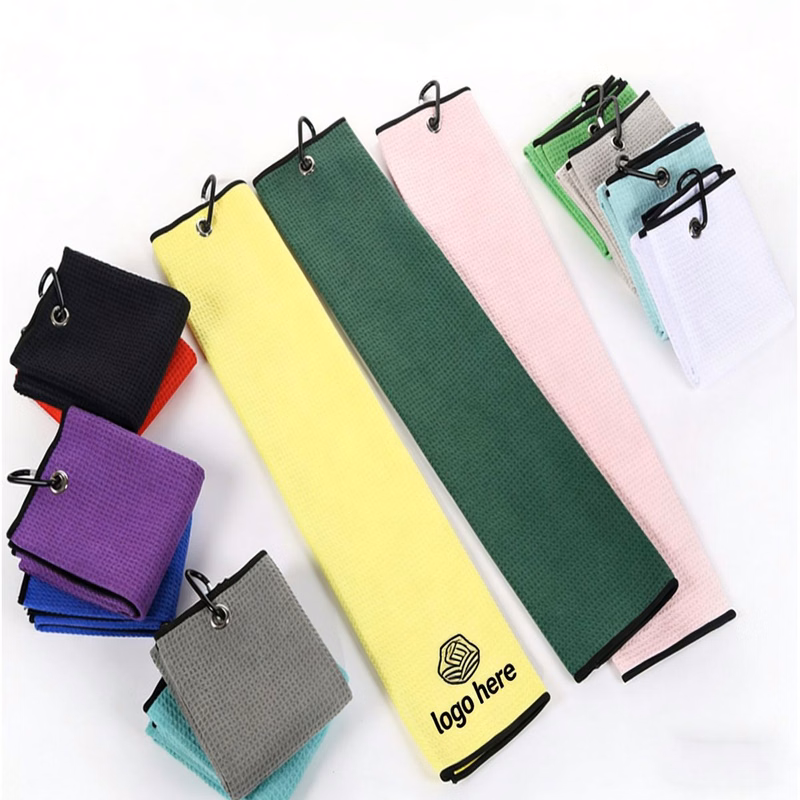 Premium Microfiber Golf Towel for Cleaning Clubs & Balls