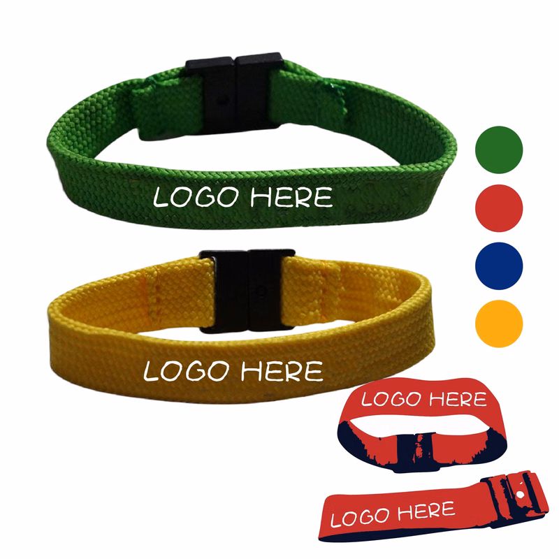 Silkscreened Polyester Wrist Lanyard Wristband