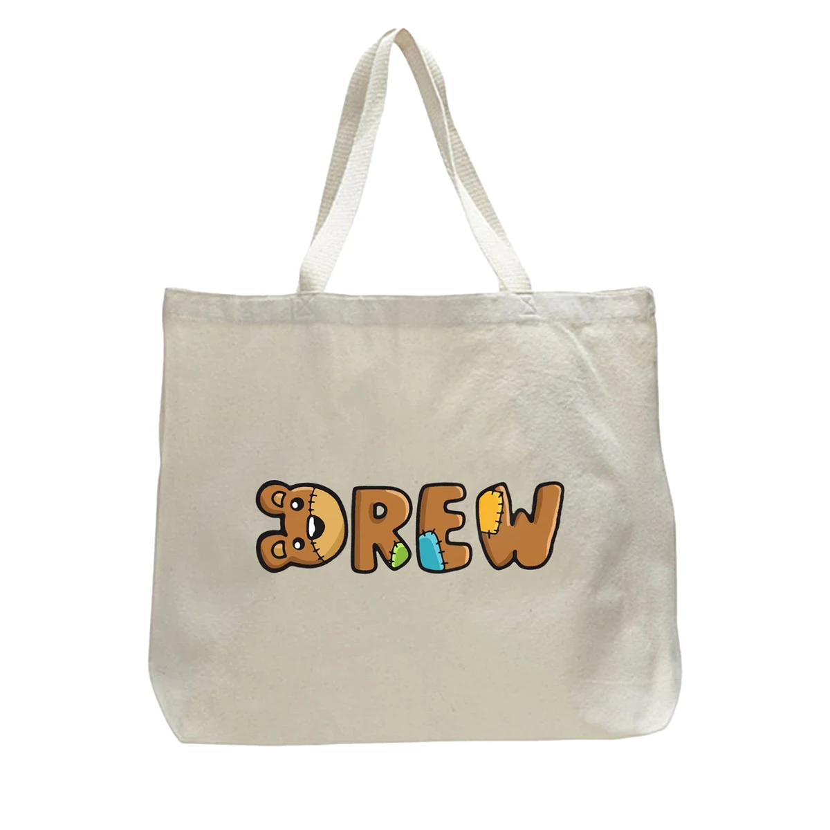 Jumbo Organic Cotton Canvas Tote Bag, custom tote bag with logo imprint 1